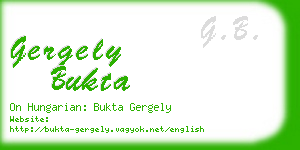 gergely bukta business card